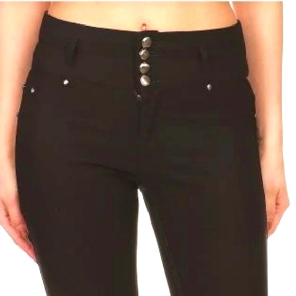 T & Y Women's High Waisted Jean Leggings - Picture 4 of 13